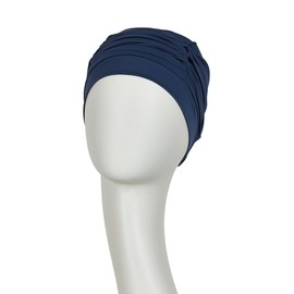 Christine Headwear Swimming Cap - Pool, Spa and Beach - Especially for Women with Chemotherapy, dark blue