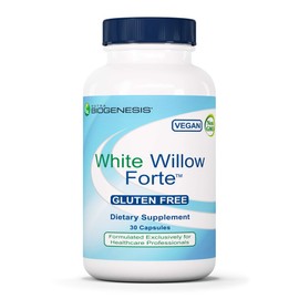 Nutra Biogenesis White Willow Forte - White Willow Bark Capsules for Digestive Support with Boswellia, Turmeric, Ginger & Bromelain, Herbal Blend - 30 Vegan Capsules