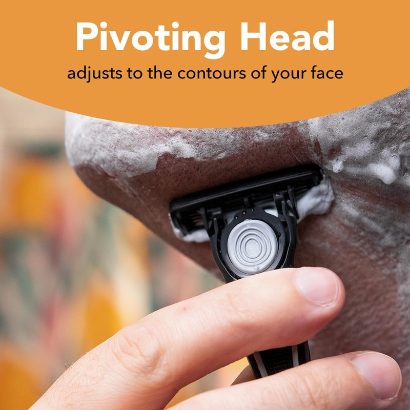 BIC Flex 4 Refillable Razors for Men, Long-Lasting 4 Blade