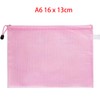 MACHSWON Plastic Wallets A6 File Folder Document Mesh Zipper Bags