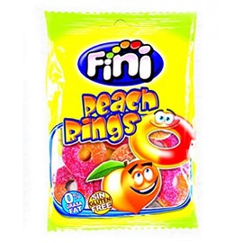 Fini - Peach Rings 75 g (Pack of 12) - Halal