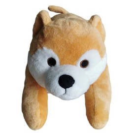 HonourHope Dog Heartbeat Toy for Anxiety Relief, Dog Soft Plush Toy Pet Calming Puppy Behavioral Training Aid Pet Companion Pillow for Puppy Cat Kitty - Shiba