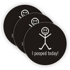 I Pooped Today Hard Hat Sticker / Helmet Decal Label