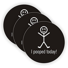 I Pooped Today Hard Hat Sticker / Helmet Decal Label Lunch Tool Box