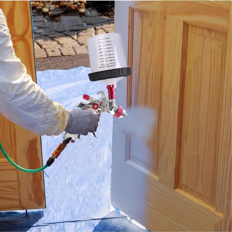 Poggapp Paint Sprayer Mixing Cup Liner and Cap Kit System