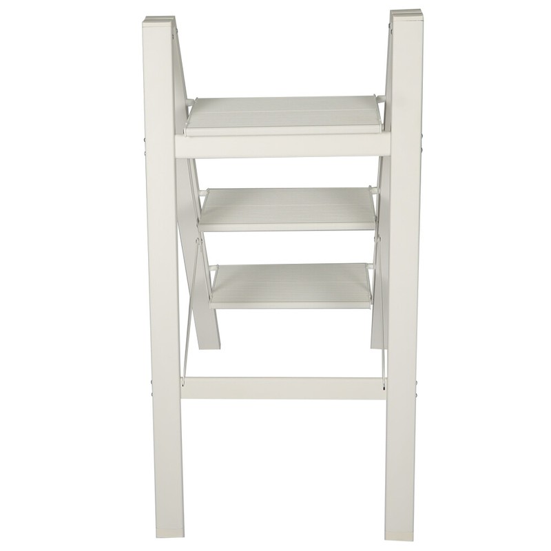 gardenice 3-Step Aluminum Step Stool with Wide Anti-Slip Pedal Portable