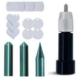 Etching/Engraving Tool Maker, Explore, Explore Air, and Explore One Compatible - 3-in-1 Tool with Precision, Normal, and Blunt Engraving Tips and Metal Stamping Blanks by Zoom Precision