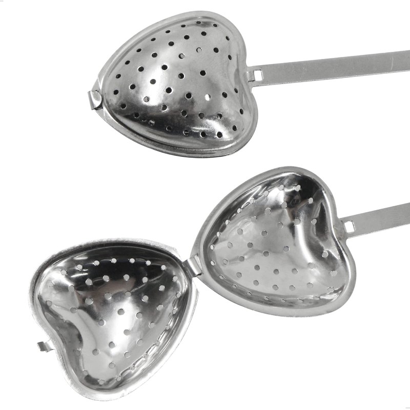 Stainless Steel Tea Strainer Stainless Steel - Heart-Shaped Tea Strainer