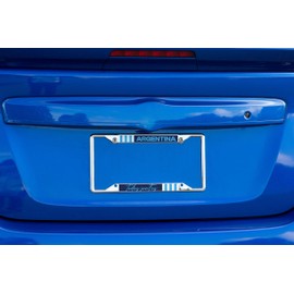 Desert Cactus Argentine Football Association Car Accessories AFA Argentina Albiceleste Soccer Metal License Plate Frame and Tag Holder for Front or Rear of Vehicle (Frame - Design E)