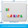 Flipside Two-Sided Magnetic Dry Erase Board, Plain/Plain, 9" x 12"