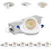 Adetu 2 Inch 5CCT Gimbal Led Recessed Lighting with Junction