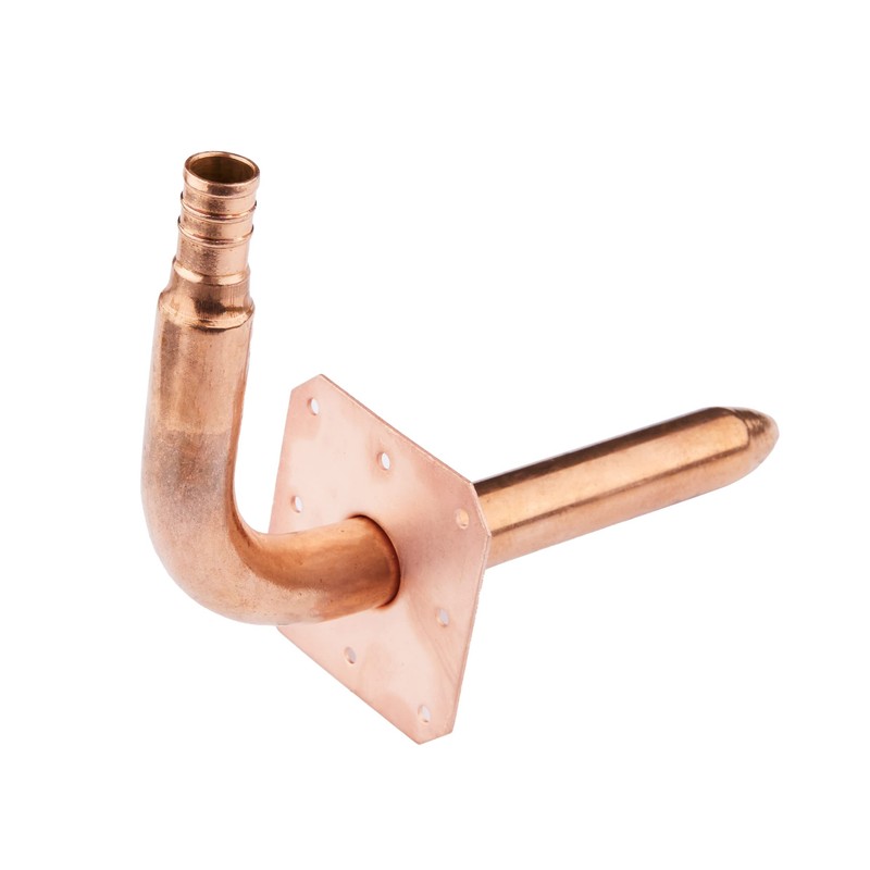 EFIELD 6-inch Length Pex Crimp 1/2" Copper Stub Out Elbow