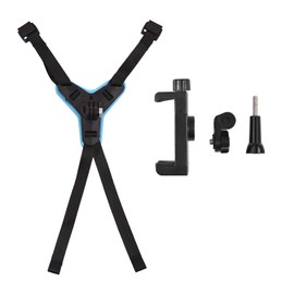 Camnoon Helmet Camera Mount, Motorcycle Helmet for Action Camera with S Adapter, Phone Clip Compatible with GoPro Hero/DJI Osmo/AKASO and More Action Camera