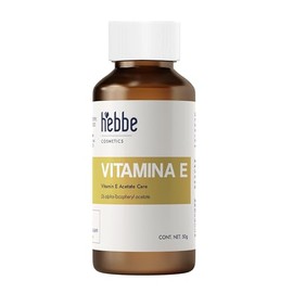 HEBBE - Vitamina E 50 ml | Mejora la textura cutánea | Mejora la apariencia de la piel dañada por el acné | Refuerza la protección solar | Incrementa 