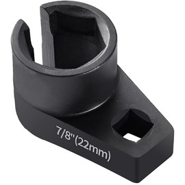Offset O2 Sensor Socket, 7/8-Inch (22mm) with 3/8-Inch Drive, Universal Fit for Vehicle Oxygen Sensor Removal