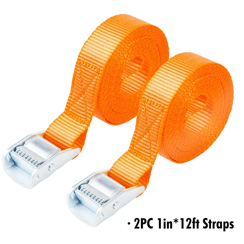 Cartman 1" x 12' Lashing Straps Cargo Tie-Down Strap Up