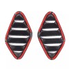 Ynei ABS Carbon Fiber Dashboard Air Vent Cover Trim Fits