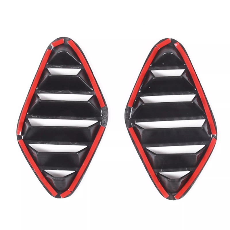Ynei ABS Carbon Fiber Dashboard Air Vent Cover Trim Fits