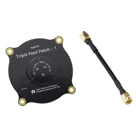 Aihasd 5.8GHz 9.4dBi Triple Feed Patch Antenna SMA Directional Circular for FPV Racing RC Drone