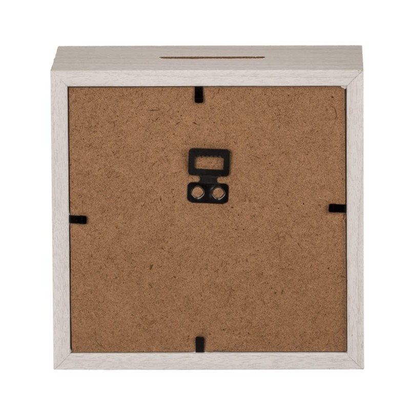 makio White Money Box - Travel Fund (15 x 15