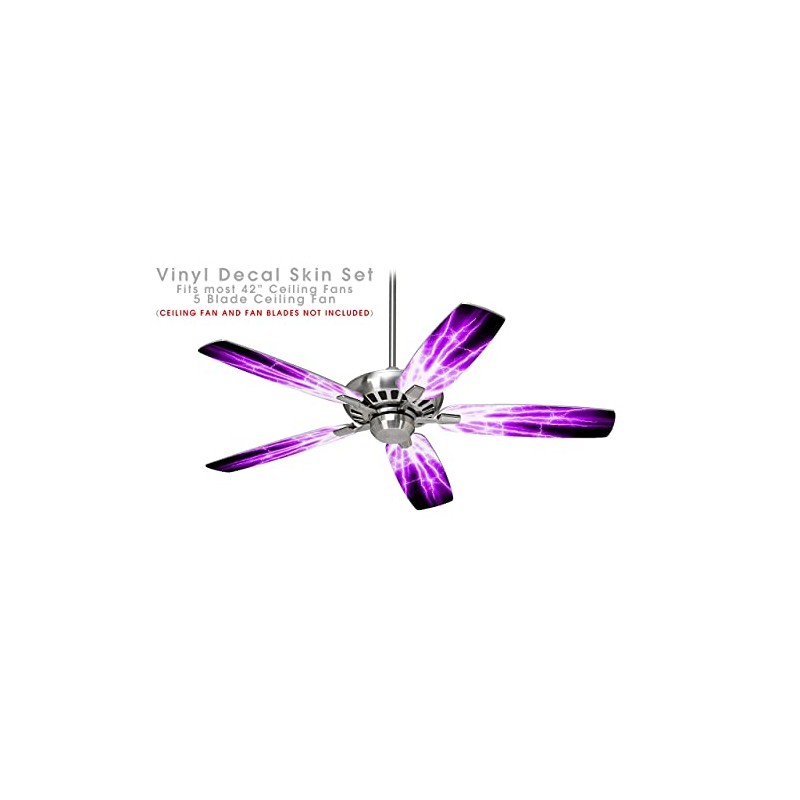 Lightning Purple - Ceiling Fan Skin Kit fits most 42