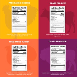 Serenity Kids 6+ Months Baby Food Pouches - Nutrient-Packed Meat Puree with 5g Protein - Organic Baby Food with Ethically Sourced Meat & Veggies - Convenient On-the-Go Toddler Snacks - 3.5 Oz, 8 Pack