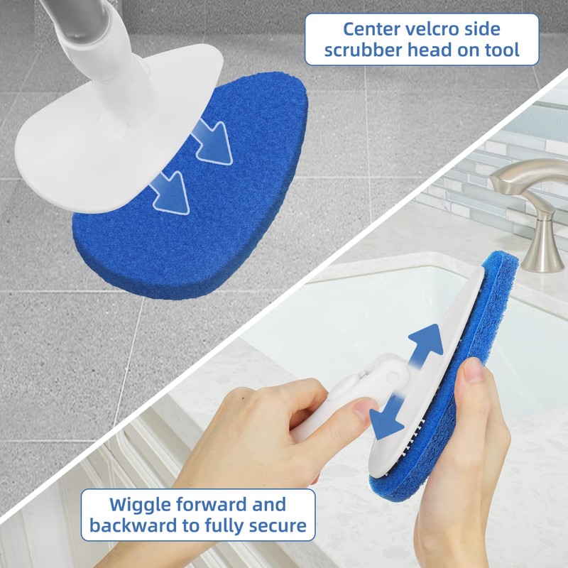 Qaestfy Pack of 2 Scrubber Pad Refill Compatible with QAE008