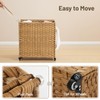 Laundry Hamper with Wheels, 39.6 Gallon(150L) Rolling Laundry Basket with