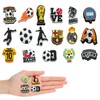34PCS Soccer Charms for Shoes, Football Sports Decoration Adults Children,