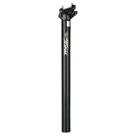 Trkimal Aluminium Alloy Bicycle Seat Post Shim 27.2 mm 30.9 mm 31.6 mm, 400 mm Adjustable Bicycle Seat Post for Mountain Bike Road Bike MTB BMX (Black, 31.6 mm)