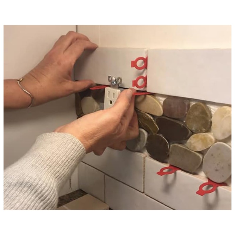 MusselBound® 54-pack Wall Tile Spacer Kit (1/6", 1/32", 1/8"), Easy