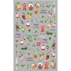 Package includes: 10 pieces Christmas nail stickers, multiple Christmas elements