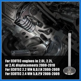 VekAuto 16pcs Intake Exhaust Engine Valves 12615936 for Chevy Cavalier Cobalt HHR Malibu for Oldsmobile Alero for Pontiac G5 G6 Grand Am for Saturn LS1 LW1 for GM 2.0L Auto Accessories