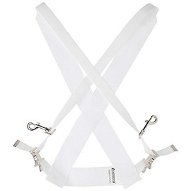 Ludwig LF350W White Parade Marching Bass Drum Sling