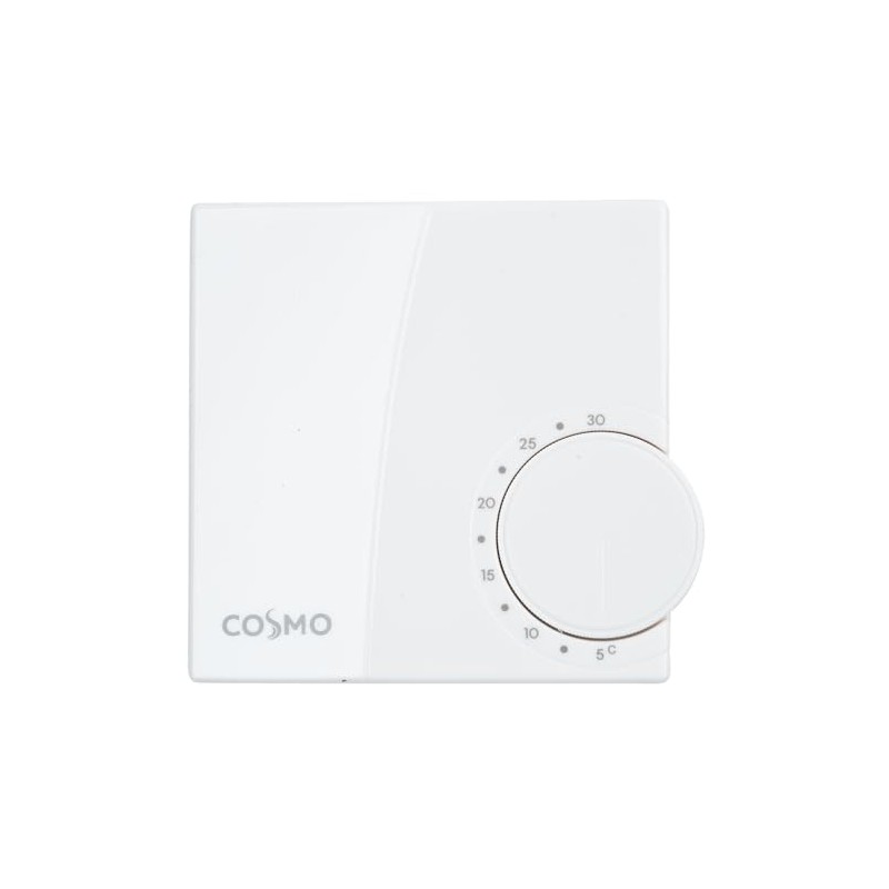 Room Thermostat Electronic 230 V Heating Surface-Mounted Pure White Temperature