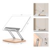 Adjustable Acrylic Book Stand for Reading, Book Holder with Pen