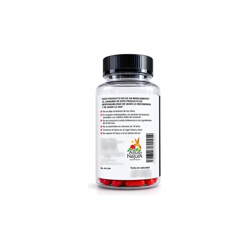 Suplemento Alimenticio Maca Negra Y Roja 500 Mg 60 Capsulas