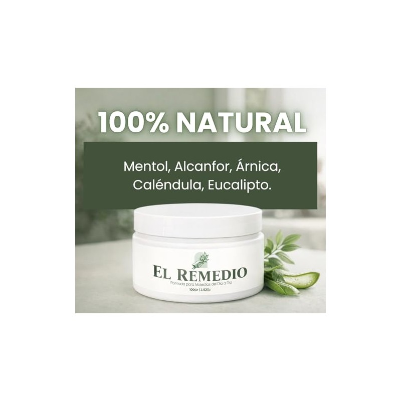 El Remedio – 2 Pack – Pomada Corporal con Mentol