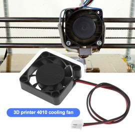 Create Idea 2Pcs DC 24V 4010 Extruder Hotend & Turbo Cooling Fan, Compatible with Creality Ender 3/3 Pro/3 V2/5 Series, 1.6x1.6x0.4 Inch, 24V, 40 dB, 2-Pin, Plastic, For 3D Printer