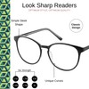 OPTIMUM OPTICAL Blue Light Filtering Scratch-Resistant Lens Round Frame Magnifying
