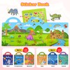 EooCoo 3 Pack Reusable Sticker Books for Kids 3-5, Travel