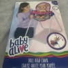 BABY ALIVE, DOLL HIGH CHAIR, RECLINES BACK! for Dolls 18”