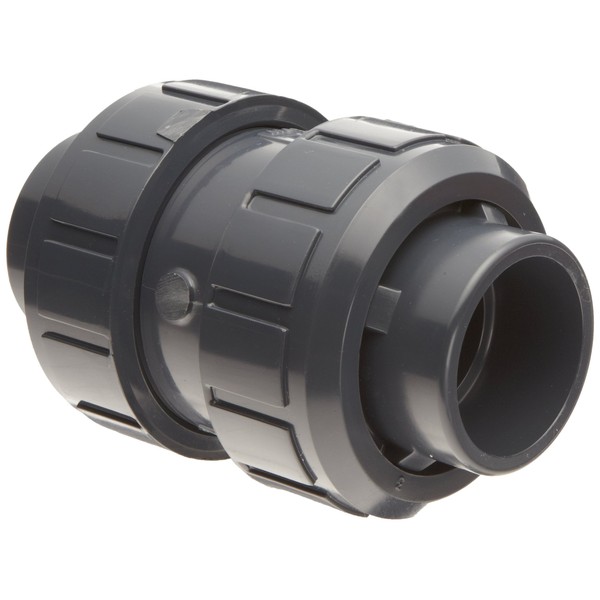 Asahi America True Union PVC Check Valve, EPDM Seat, 1/2"