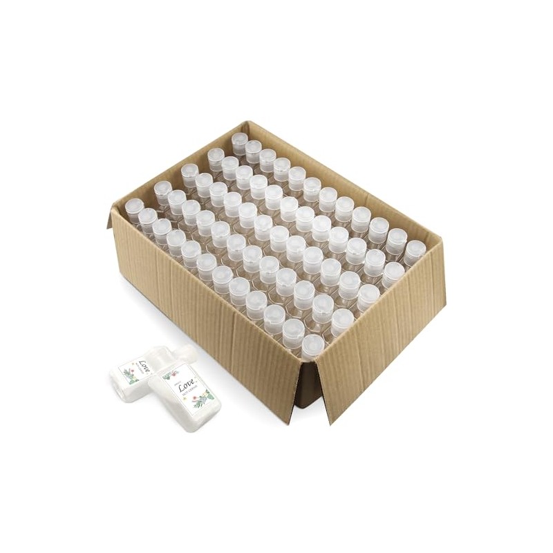 Foochy 60 Pack Clear Hand Sanitizer Bottles Empty Plastic Refillable