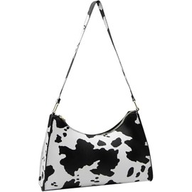 Women's Cow Print Tote Shoulder Bag Leather Bag (Style1, One Size)
