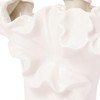 Francfranc Ceramic Ruffle Flower Base S White Ceramic Vase Home