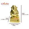 Glossy Lord Ganesha Idol 2 Inch and Polyresin Small Ganesha