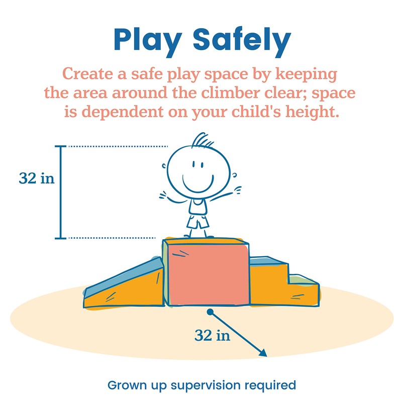 ECR4Kids SoftZone Junior Little Me Climb and Slide, Beginner Climber,