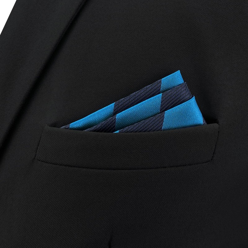 S&W SHLAX&WING Men's Necktie Set, Long Necktie, Pocket, Square, Combo