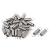 sourcingmap 0.5mmx6x25mm Stainless Steel Dual Hook Small Tension Spring 24pcs